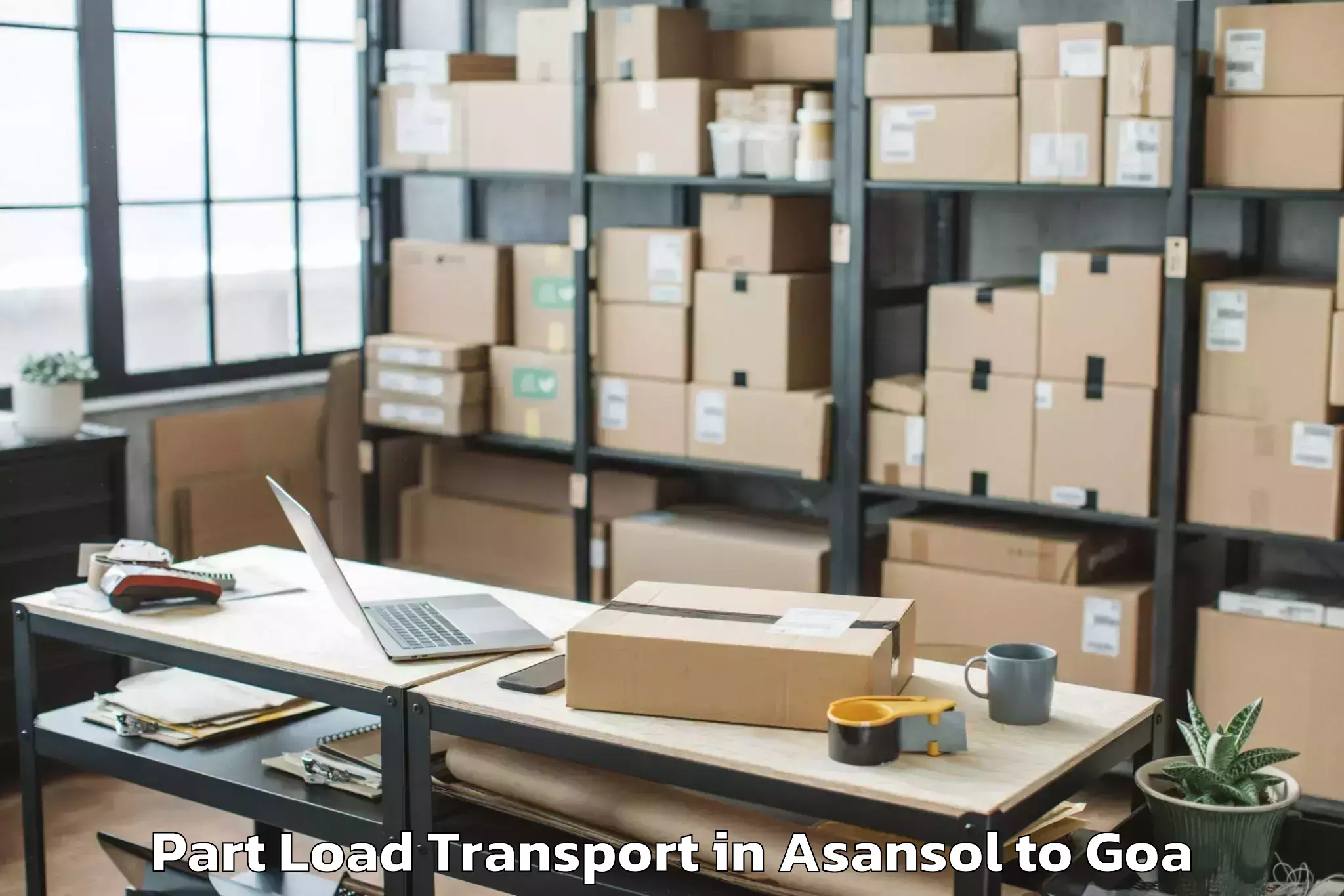 Reliable Asansol to Sanquelim Part Load Transport